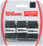 Owijka Wilson Pro Soft Absorbent Overgrip czarna 3 sztuki WRZ4040