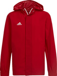 Kurtka dla dzieci adidas Entrada 22 All-Weather czerwona IK4013