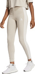 Legginsy damskie adidas Essentials 3-Stripes Cotton beżowe JE0073