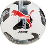 Piłka nożna Puma Orbita 6 MS biało-szaro-czerwona 84335 02