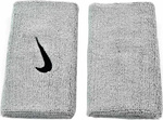 Frotka na rękę szeroka Nike Swoosh Doublewide szara 2 sztuki NN05078