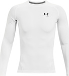 Koszulka męska Under Armour HG Armour Comp LS biała 1361524 100