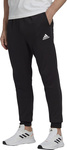 Spodnie męskie adidas Essentials Fleece Regular Tapered czarne HL2236