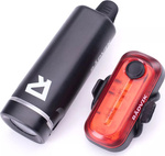 Zestaw lampek rowerowych oświetlenie tylne przednie Radvik Lumos Set moc 50 lumenów