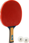 Rakietka do tenisa stołowego ping-ponga Giant Dragon 4★ N8042 2 piłeczki, pokrowiec