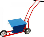 Wózek do malowania linii boiskowych na kredę wapno