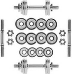 Sztangielki w walizce chrome HMS STC15 2x7.5 KG