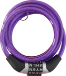 Zapięcie rowerowe na szyfr spiralna blokada na rower Dunlop 6x120cm 1042688