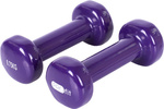 Hantle hantelki winylowe ciężarki do ćwiczeń Profit fioletowe 2x0,75 kg