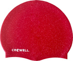 Czepek pływacki silikonowy Crowell Recycling Pearl czerwony kol.9