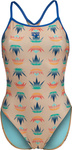 Damski Strój Kąpielowy Women's Arena Desert Vibes Swimsuit Booster Back  royal-light pink multi rozmiar 30