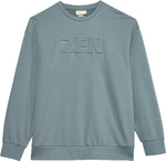 Bluza męska Outhorn M0755 morska zieleń OTHAW23TSWSM0755 46S