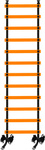 Drabinka treningowa gimnastyczna 12 szczebli SMJ DT12-5M-O pomarańczowa 5m