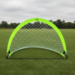 Bramka piłkarska treningowa samorozkładająca pop-up SMJ Sport zielony neon 120x80x80 cm