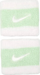 Frotki na nadgarstek Nike Swoosh Wristbands 2 szt. biało-zielone N0001565117OS