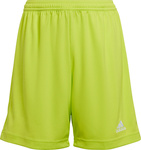 Spodenki dla dzieci adidas Entrada 22 limonkowe HC5065