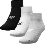 Skarpety damskie 4F j.szary melanż, białe, czarne H4L22 SOD303 27M 10S 20