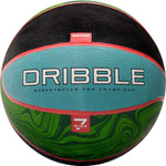 Piłka koszykowa do koszykówki Meteor Dribble niebiesko-zielono-czarna 07093