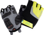 Rękawiczki rowerowe dzecięce Radvik Runde Jr limonkowo szare rozmiar 6 lat