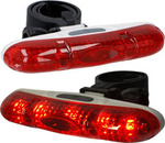 Lampka oświetlenie rowerowe na tył Dunlop 5 LED czerwone