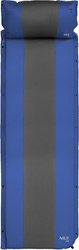 Mata samopompująca kempingowa turystyczna z poduszką Nils CampNC4349 niebiesko-szara