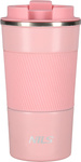 Kubek termiczny turystyczny termos Nils Camp NCC09 różowy 510 ml