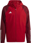 Kurtka męska adidas Tiro 23 Competition All Weather czerwona HE5653
