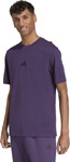 Koszulka męska adidas Essentials Small Logo Single Jersey fioletowa JW6232