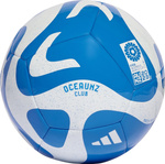 Piłka nożna adidas Oceaunz Club biało-niebieska HZ6933