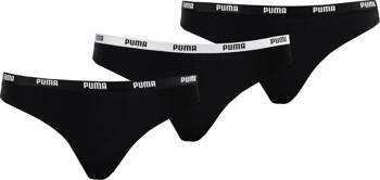 Bielizna damska Puma String 3P Pack czarna 907590 02