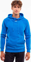 Bluza z kapturem kangurka męska Under Armour Rival Fleece Hoodie niebieska 1379757 406