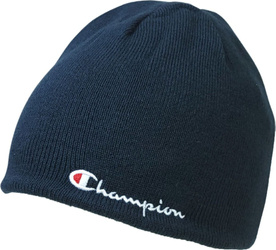 Czapka dwustronna zimowa Champion Reversible Beanie szaro-granatowa 802407 EM021