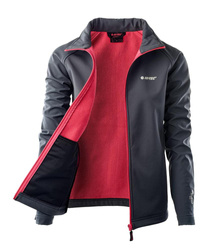 Damska kurtka softshell Hi-Tec Lady Lucari szaro-różowa rozmiar S