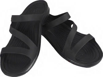 Klapki damskie Crocs Swiftwater Sandal W czarne 203998 060