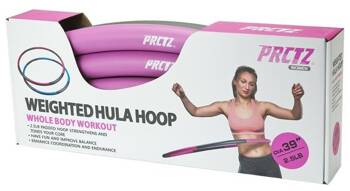 Koło hula hop hoop z obciążeniem PRCTZ 100cm 1,2 kg różowe