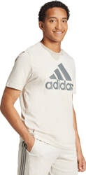 Koszulka męska adidas Essentials Single Jersey Big Logo beżowa IX0139