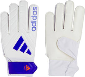 Rękawice bramkarskie dla dzieci adidas Copa Club Goalkeeper biało-niebieskie IX3834