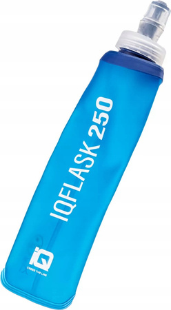 Bidon do wody IQ IQFLASK silikonowy niebieski 250ml