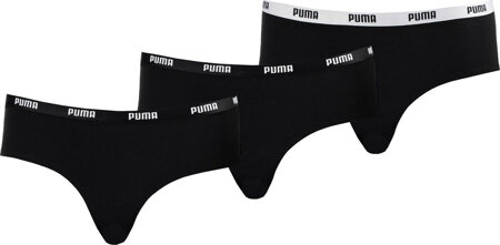 Bielizna damska Puma Hipster 3pak czarna 907592 02