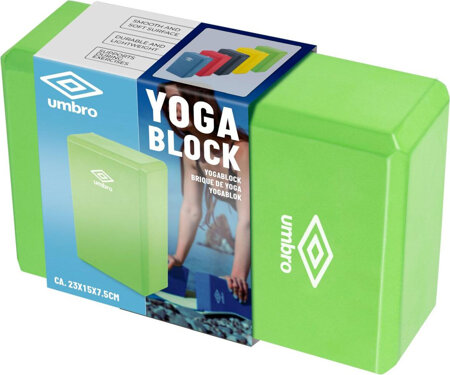 Blok kostka do ćwiczeń joga pilates fitness Umbro  zielony 