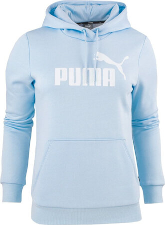 Bluza damska Puma ESS Logo Hoodie FL niebieska 586789 69