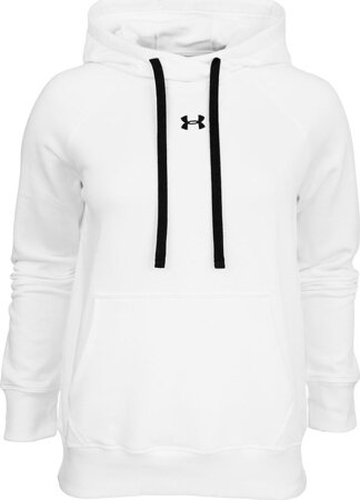 Bluza damska Under Armour Rival Fleece HB Hoodie biała 1356317 100