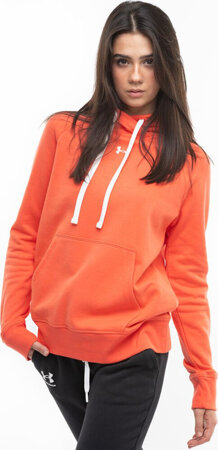 Bluza damska Under Armour Rival Fleece HB Hoodie pomarańczowa 1356317 877