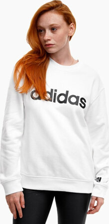 Bluza damska adidas Essentials Linear French Terry biała IC6879