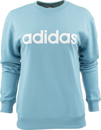 Bluza damska adidas Essentials Linear French Terry błękitna IC6882