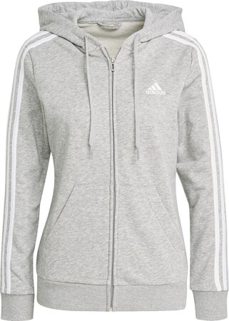 Bluza damska adidas W 3S Ft Fz Hd szara GL0802