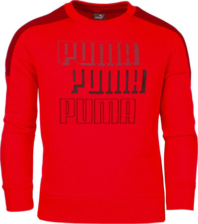 Bluza dla dzieci Puma Alpha Crew FL czerwona 589266 11