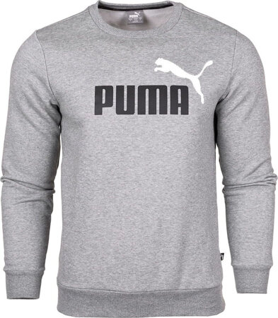 Bluza dla dzieci Puma ESS  2 Col Big Logo Crew FL szara 586986 03