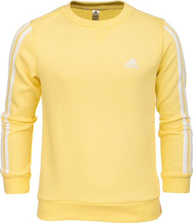 Bluza dla dzieci adidas Essentials 3-Stripes Crewneck żółta HP1273