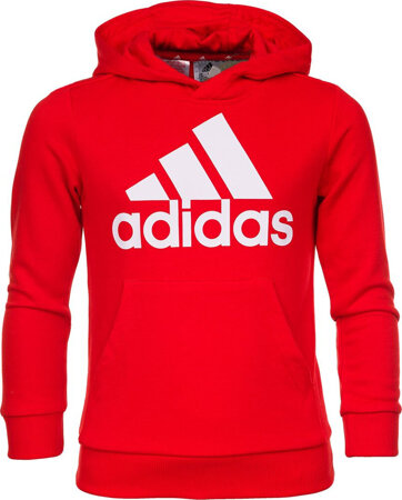 Bluza dla dzieci adidas Essentials Big Logo Hoodie czerwona GN4037